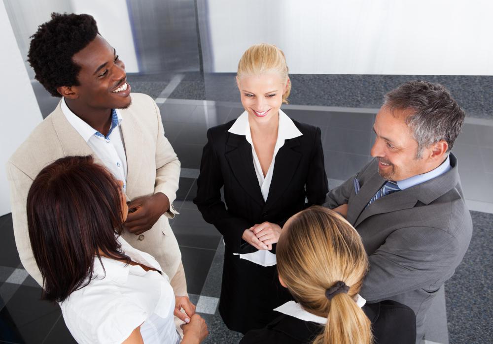 Human resources departments initiate diversity management programs to encourage cooperation among workers with differing backgrounds.