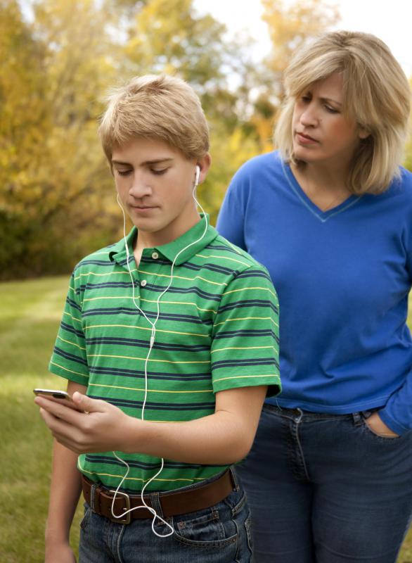 An iPod is used for sorting and playing digital media files.