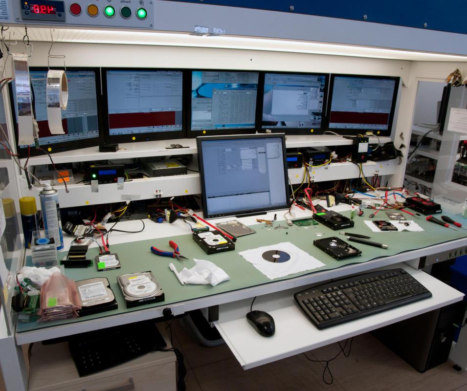 Ergonomic work stations have elements placed so that they do not cause stress or injury to the body while working.