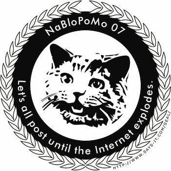 NaNoWriMo inspired NaBloPoMo, National Blog Posting Month, which encourages bloggers to post more frequently.