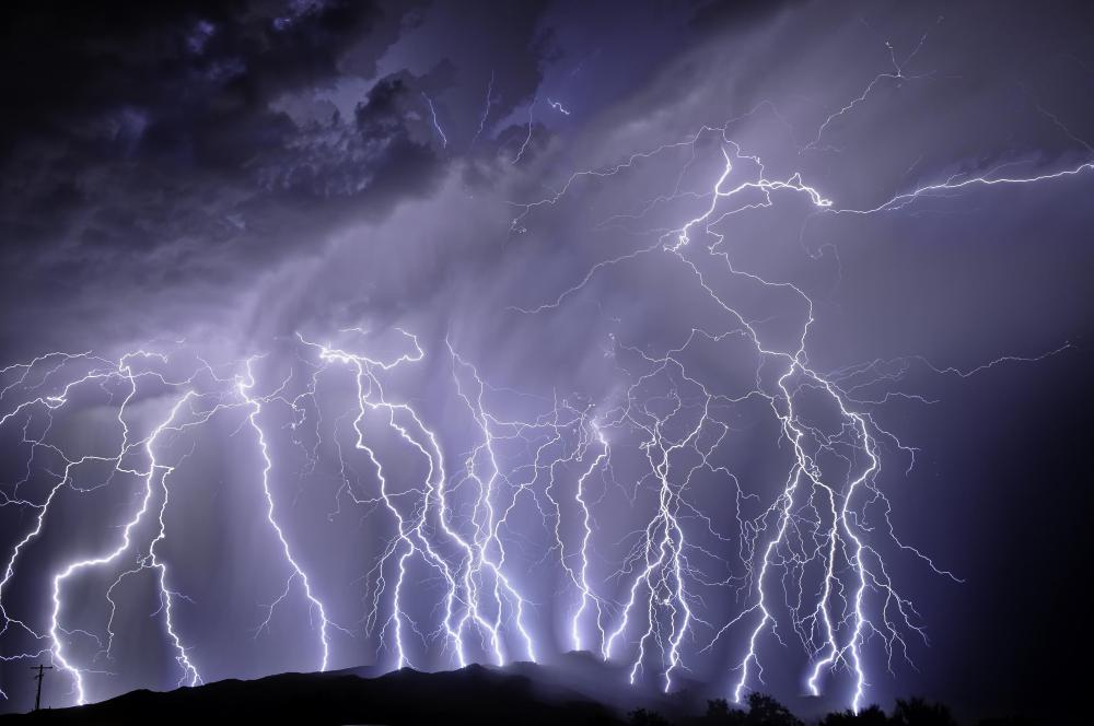 High humidity can cause severe thunderstorms to develop.