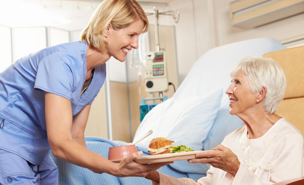 Homes for the elderly are sometimes recipients of leftover grocery store food.