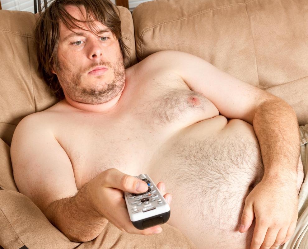"Couch potato" is a common euphemism for a lazy person.