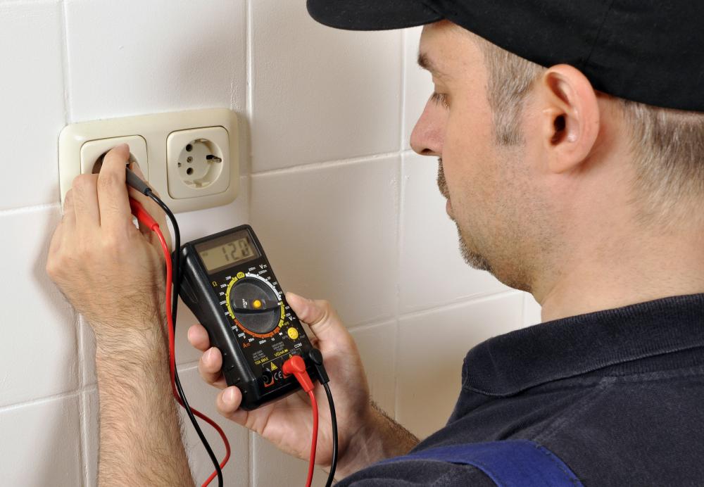 Voltmeters and multimeters are used to measure voltage levels for an outlet or circuit.