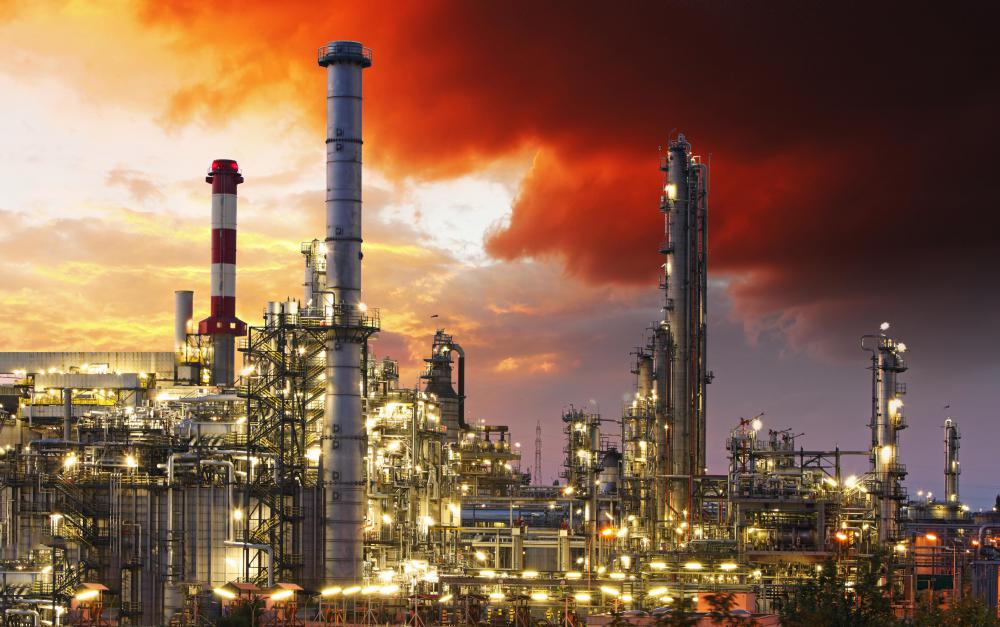 Calcining is used in some oil refineries.