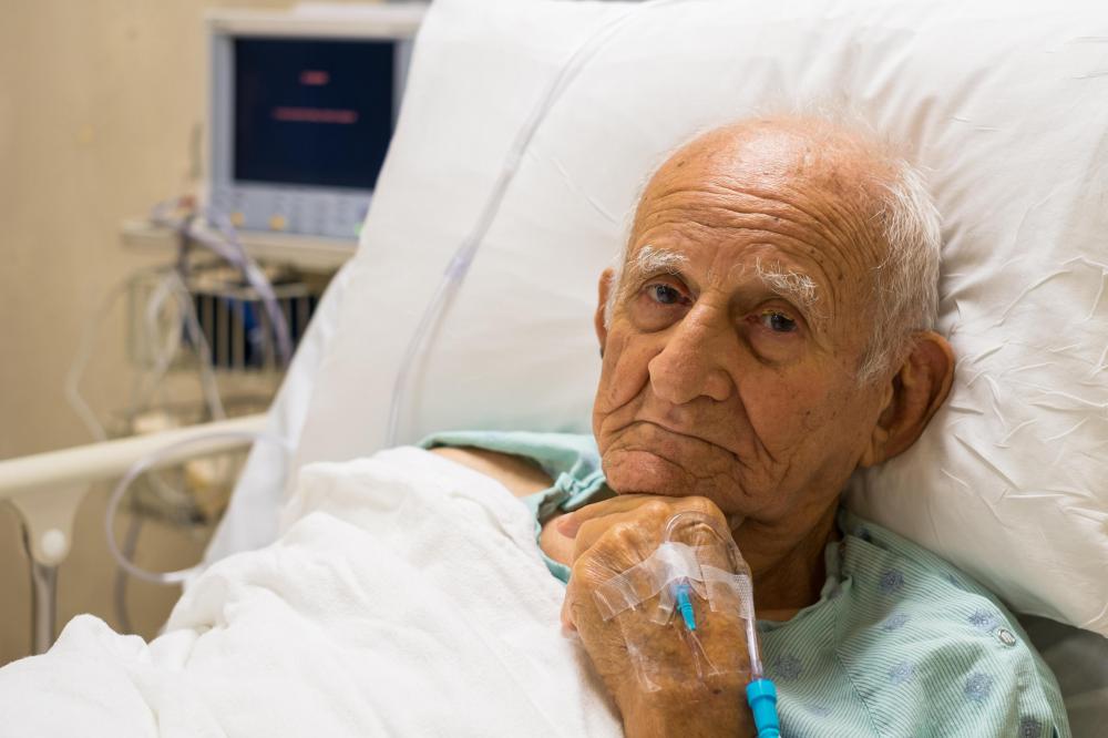 Elderly with osmotic diarrhea might require intravenous fluids.