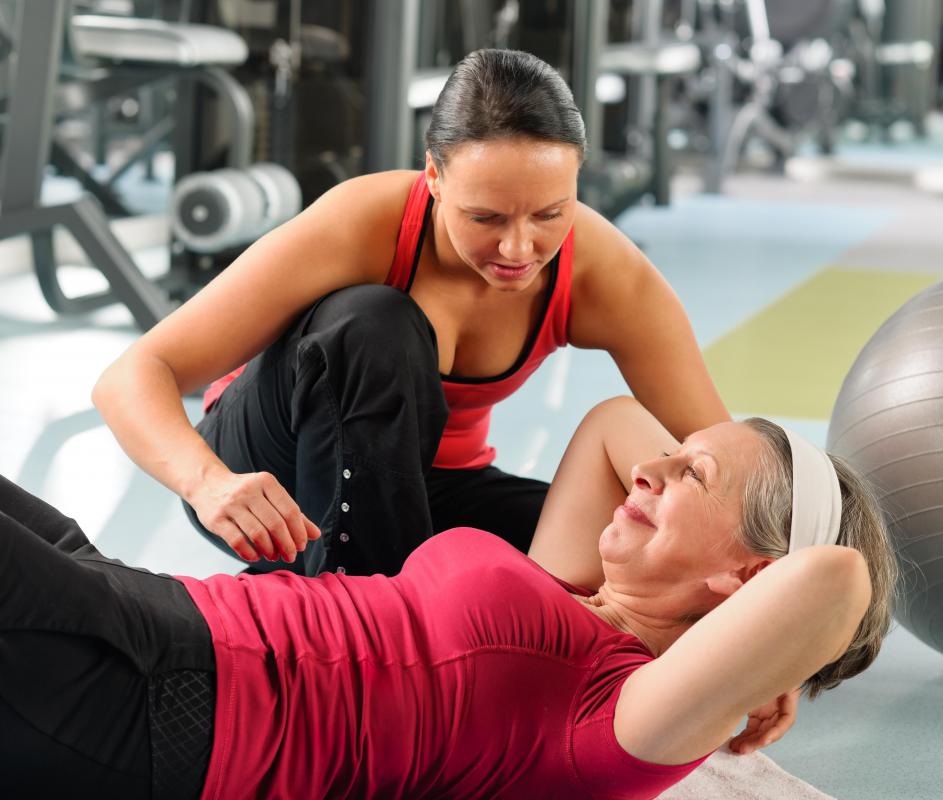 Clients of private gyms often have an assigned personal trainer.
