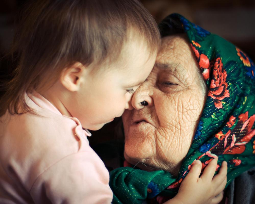 An extended family can include many generations.