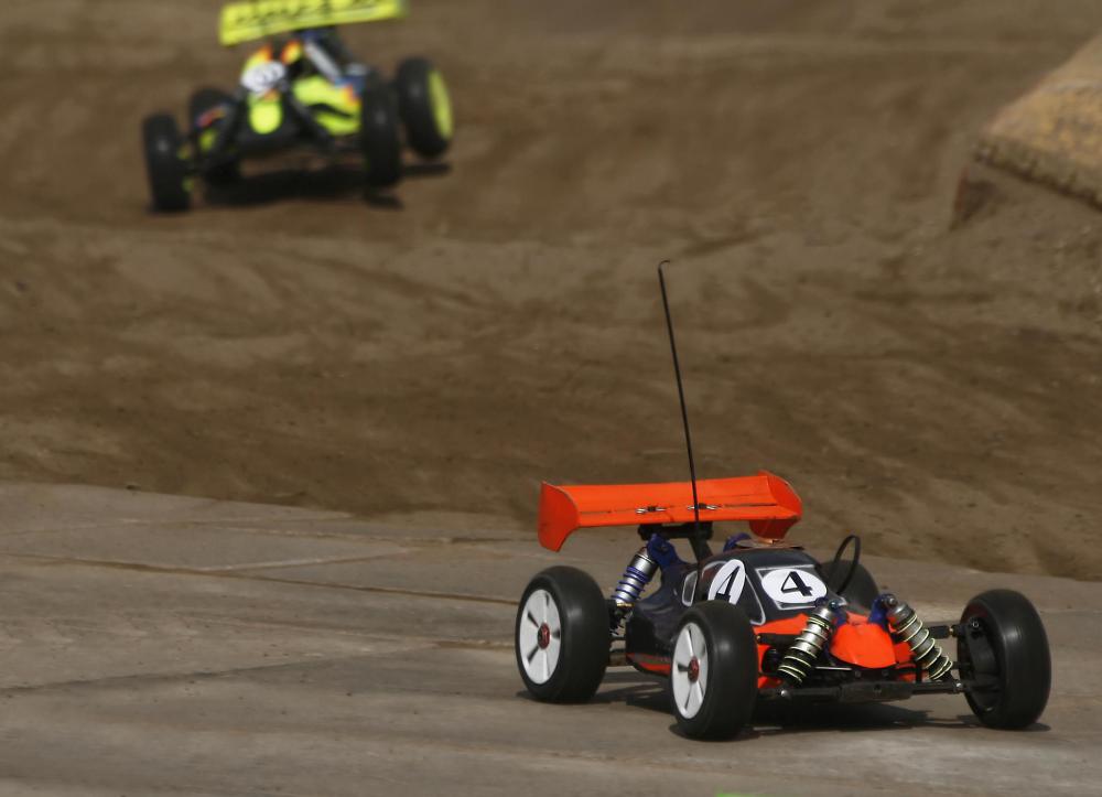 Many raffles for children include remote control race cars as a prize.