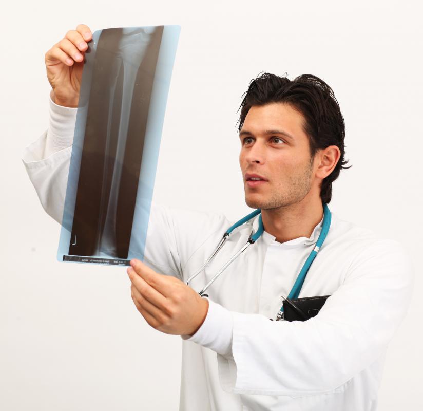 An orthopedic healthcare provider may use an X-ray machine to examine his patients.