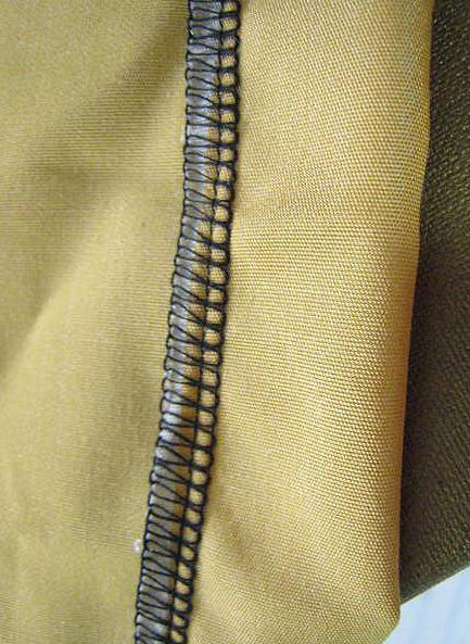 Overlock stitches help keep a garment's edge from fraying.