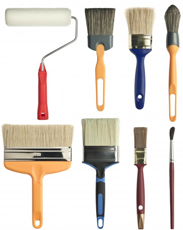 Contact cement is best applied with a roller or brush.