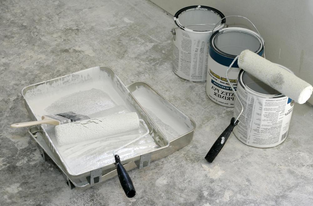 Primer can be applied with paint brushes or rollers.