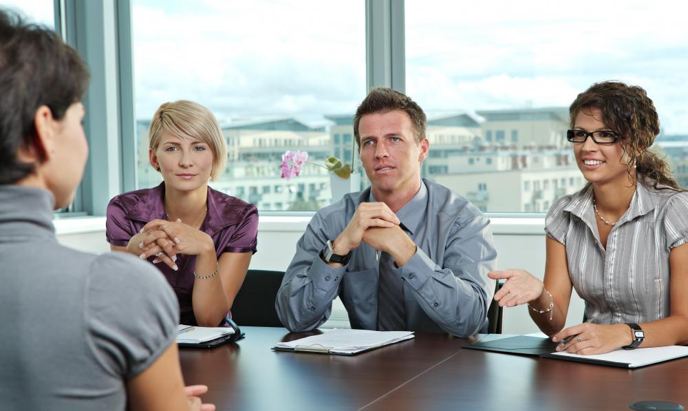 Larger companies conduct panel interviews with multiple members.