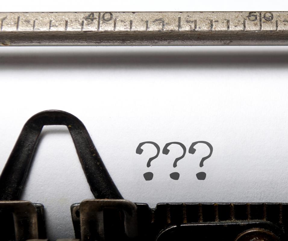 Question marks are used in interrogative sentences, such as, "What time is it?"