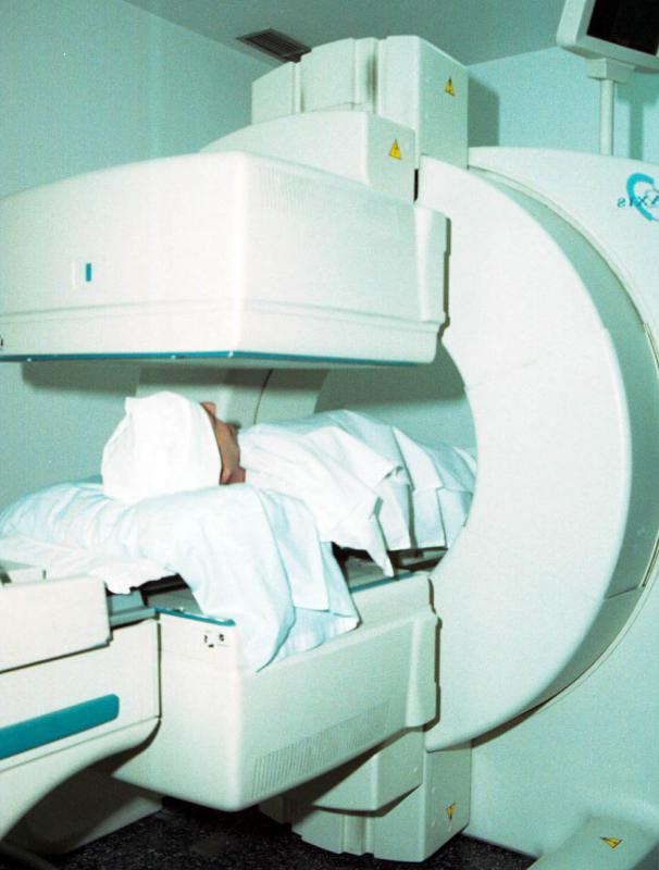 An open MRI allows patients to stand up, unlike the traditional closed MRI in which patients lie still during the test.