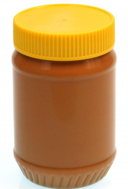 Long-lasting foods like peanut butter are a good choice for emergency stashes.