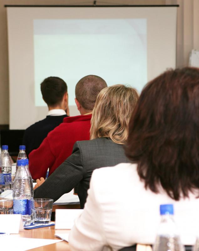 Local business owners may get together for seminars to discuss community development.