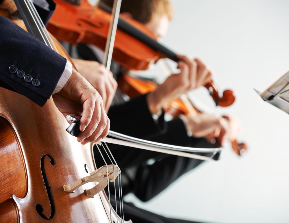 The cello is usually played with a bow.