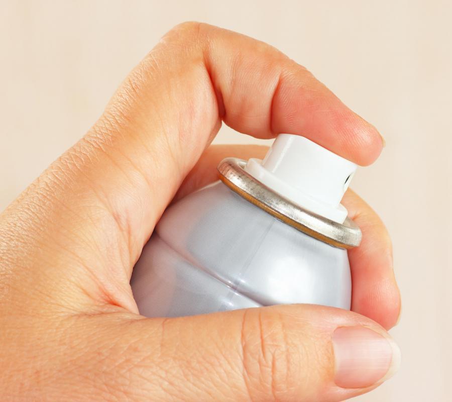 CFCs are found in aerosol products.