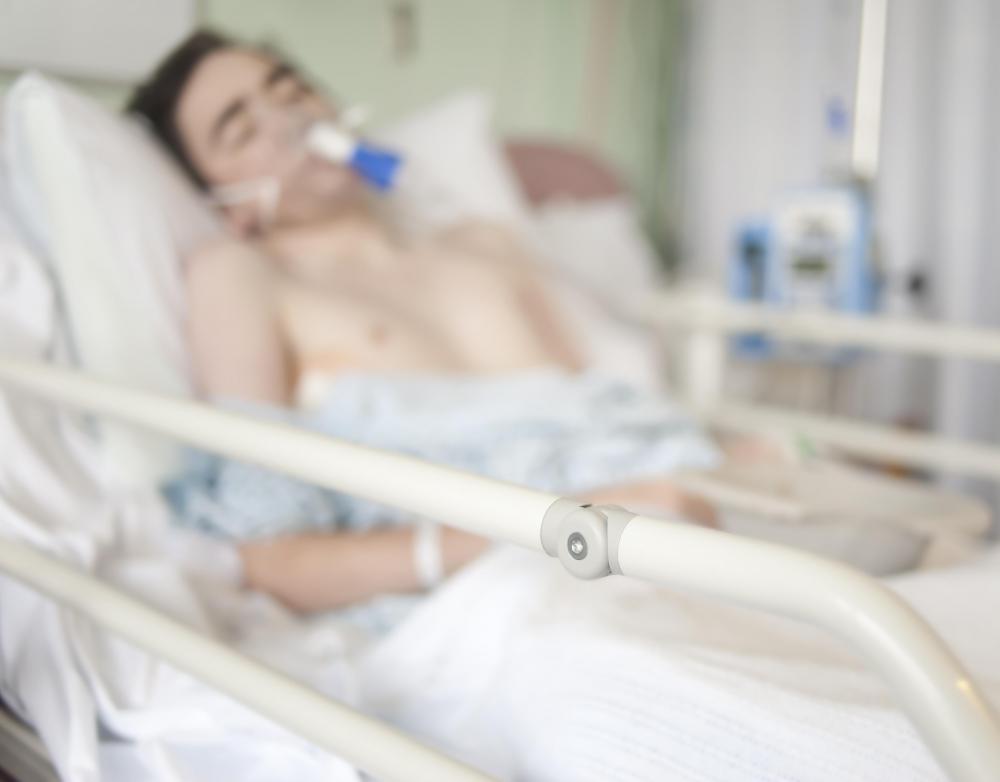 A person with septic shock might fall into a coma.