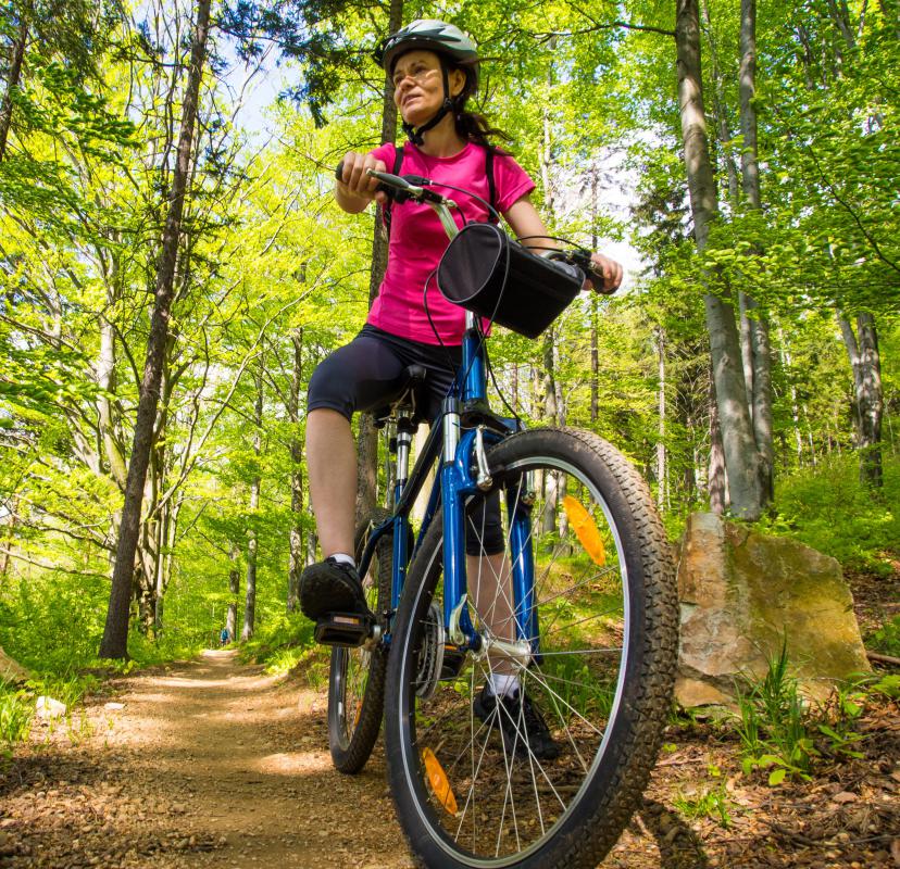Nondeclarative memory refers to the ability to perform learned skills, like riding a bike.