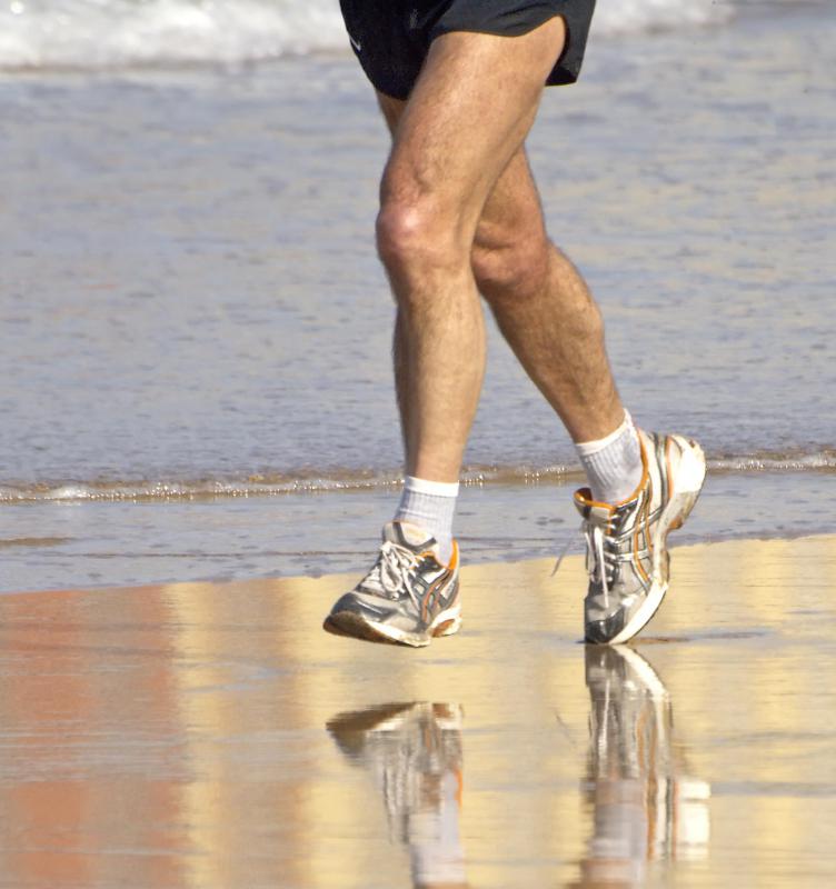 Water on the knee may interfere with a person's mobility.