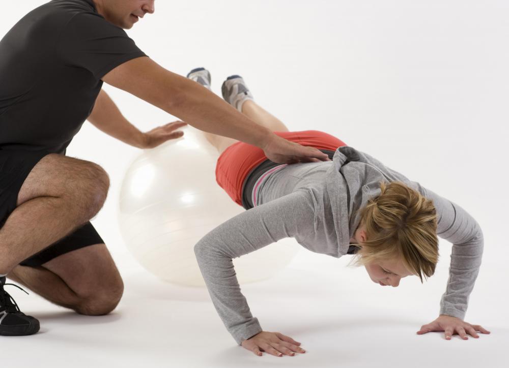Exercises such as push-ups can help increase muscular fitness.