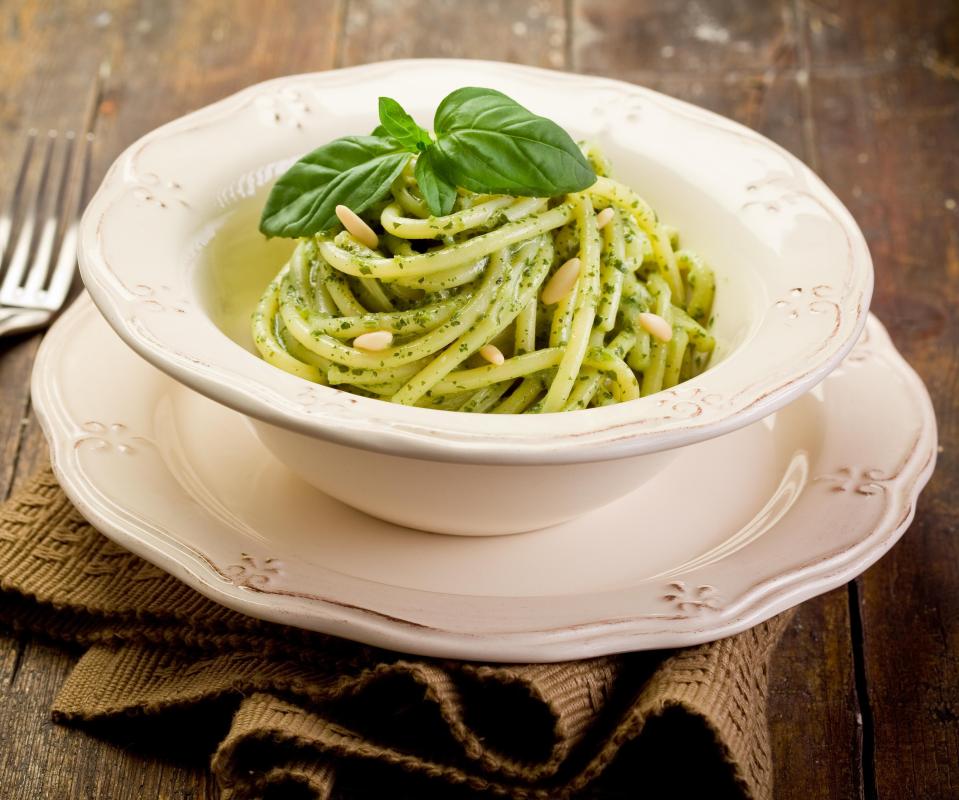 A pasta bowl and plate.