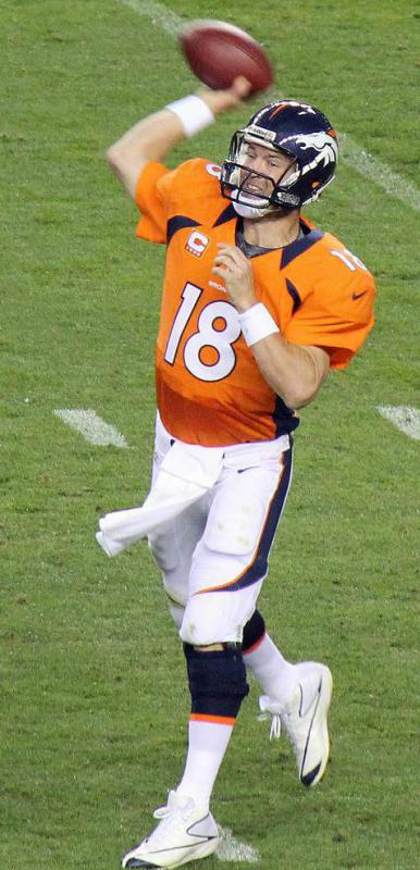 A celebrity with the name Peyton is Peyton Manning, who has played for the Denver Broncos and the Indianapolis Colts.
