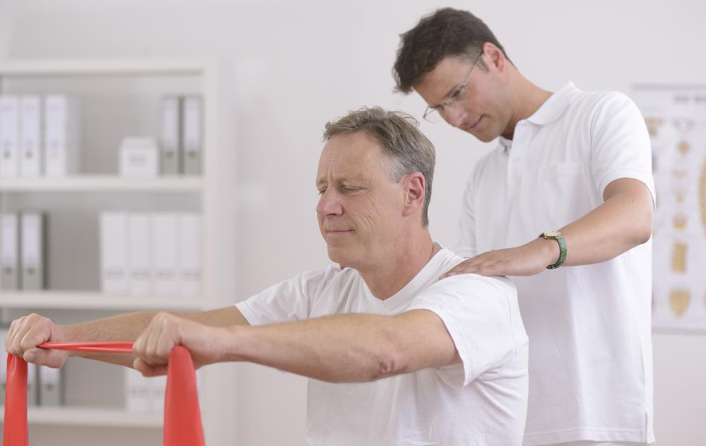Physical therapy may be part of rehabilitation.