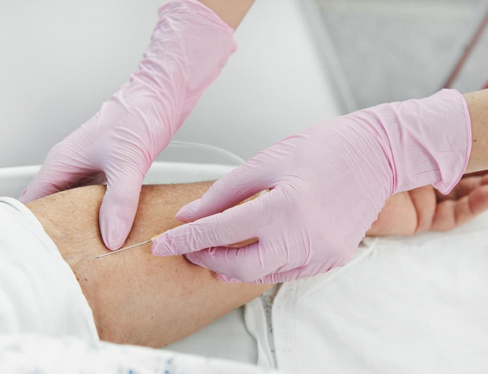 Latex may also be used to make gloves that are often present in a medical setting.