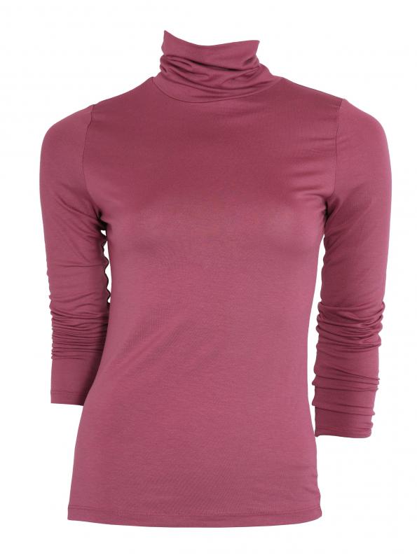 A turtleneck made with modal fabric.