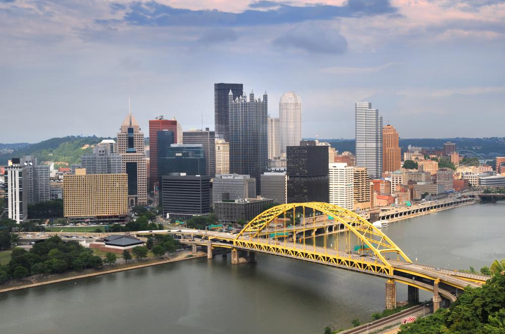 Pittsburgh is known for its connection to the steel industry.