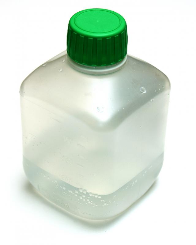 Use saline solution to cleanse area.