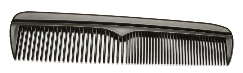 The teeth of a plastic comb can damage the scalp, while a horn comb is much more gentle.