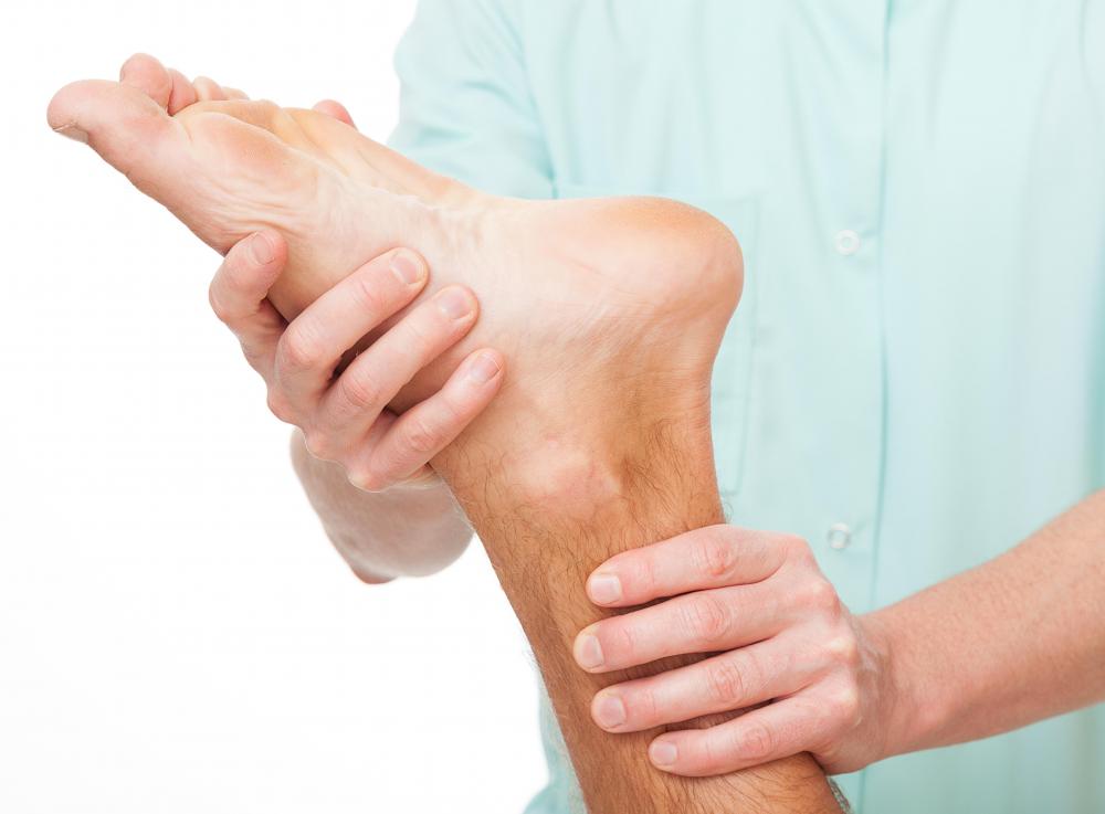 In reflexology, every part of the body is said to have a corresponding point on the foot.