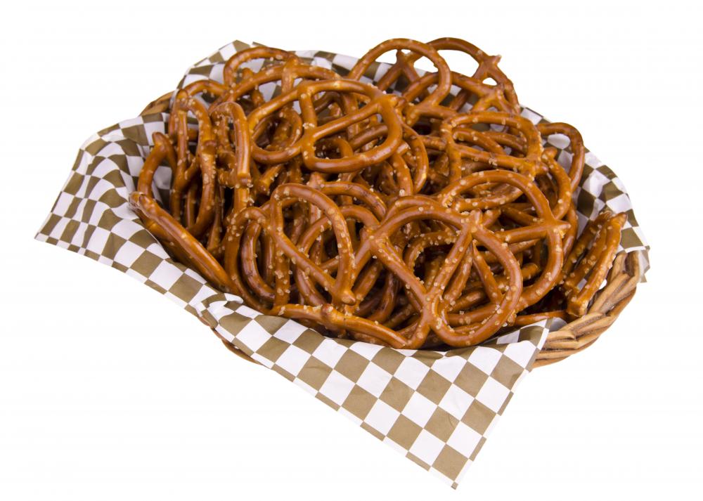Eating snacks, like pretzels, can help to deal with an upset stomach caused by drinking alcohol.