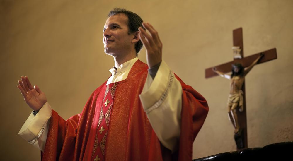 Priests would likely be seated "below the salt".