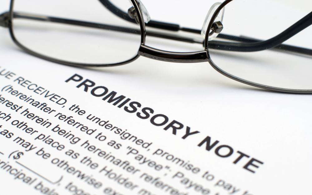 A promissory note.