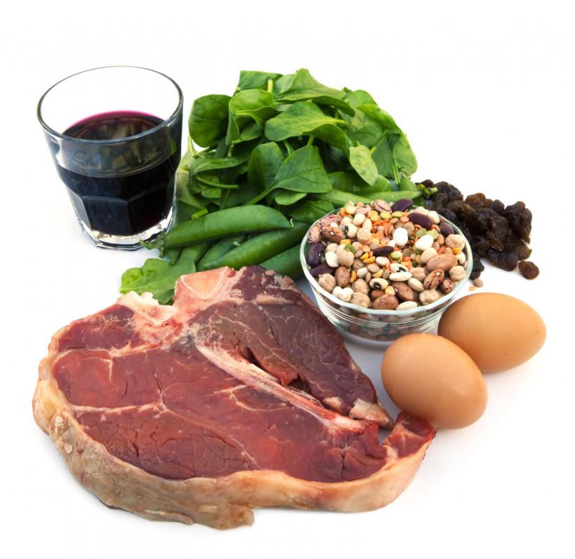 Peptidase is an enzyme that helps break down the protein found in foods such as steak, beans, and eggs.
