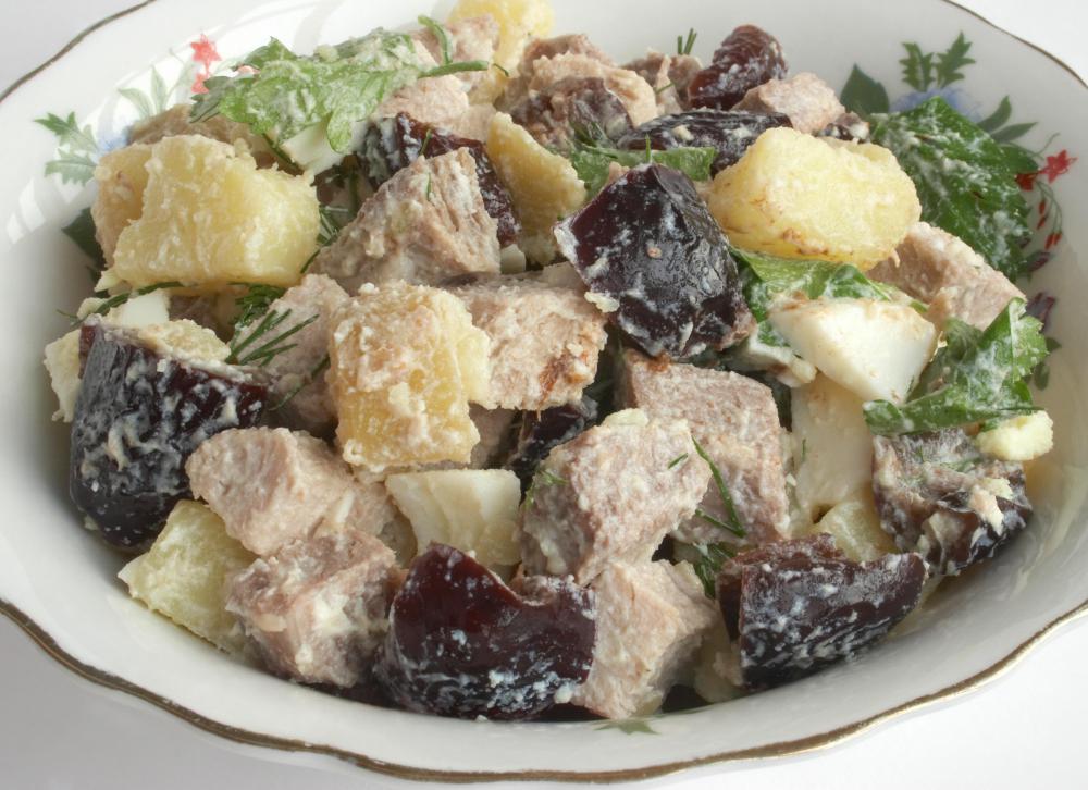 Prunes may be featured in salads.