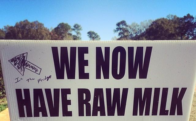 A farm selling raw milk.