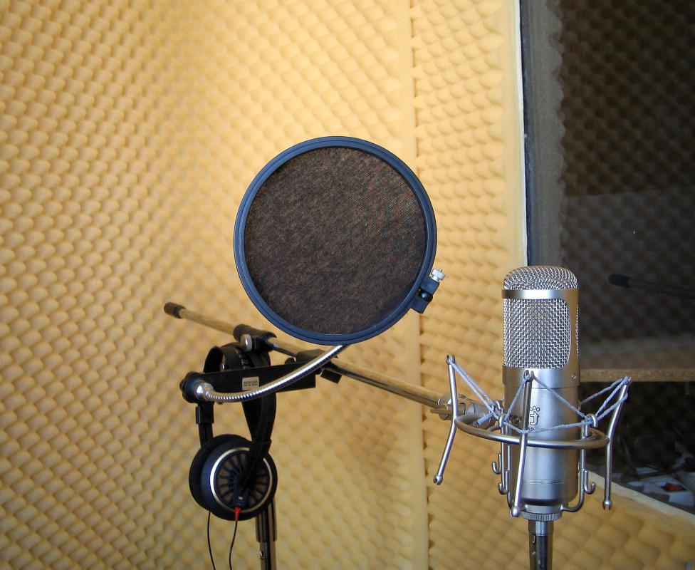 Recording booths may be made with high density foam.