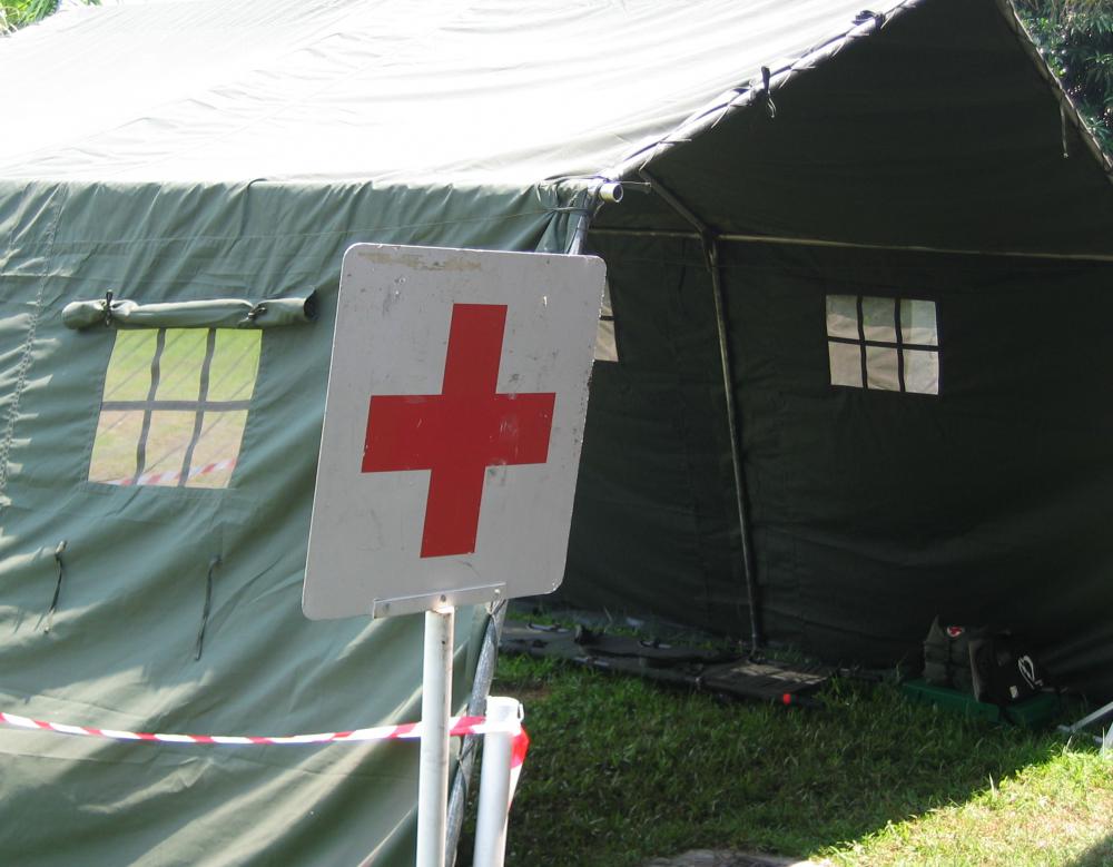 The International Red Cross is the largest non-governmental organization in the world providing disaster relief and medical treatment.