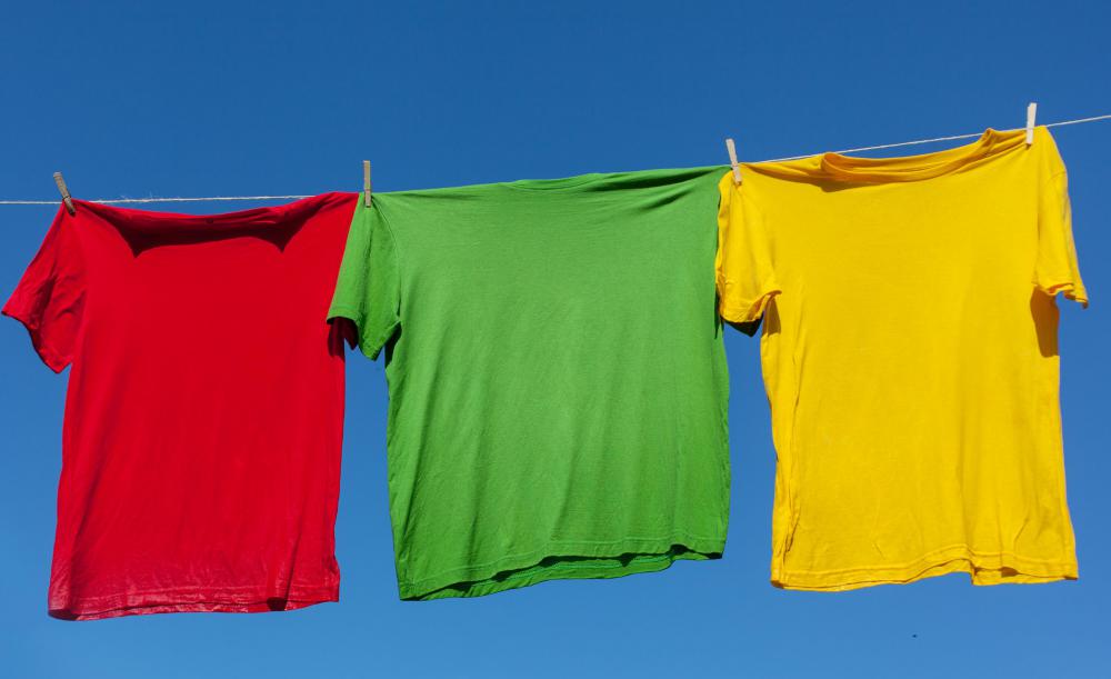 Fabric softener should be used when washing items that will be hung outside to dry.