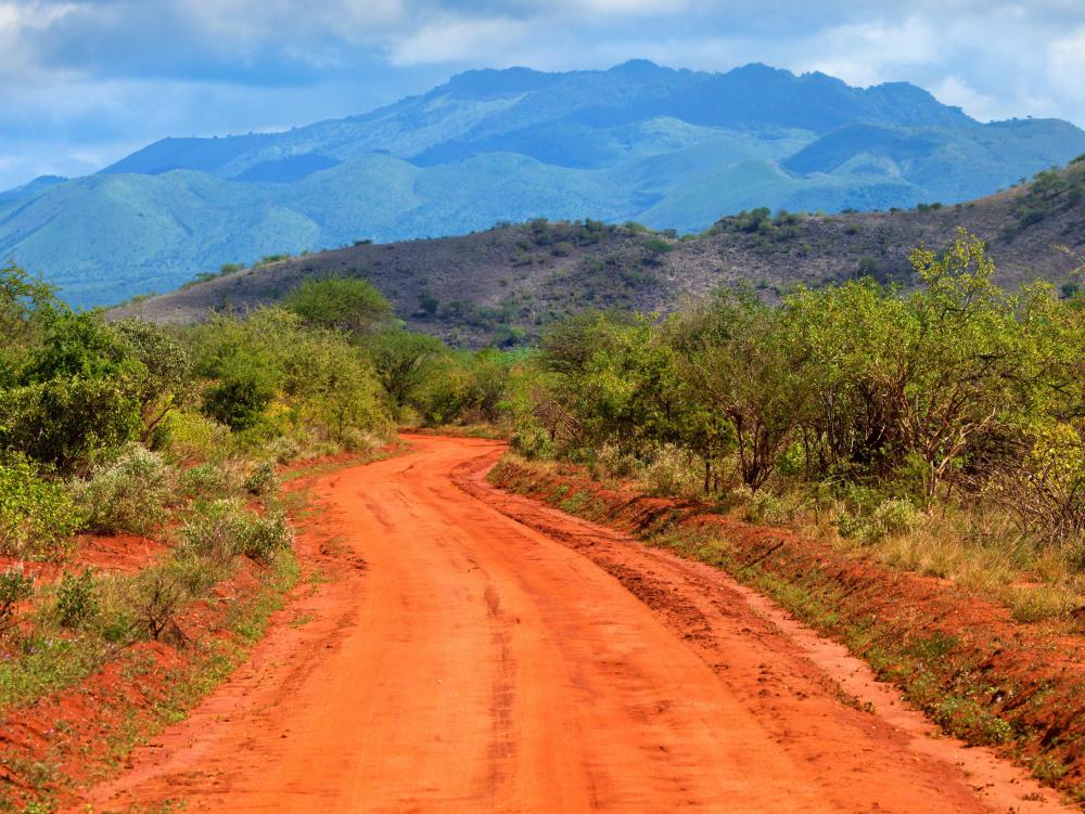 Red soil may be present in warm climates.