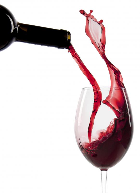 Red wine's taste and color is partly due to polyphenols.