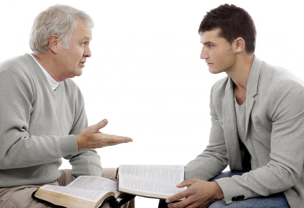 A clergyman may offer religious counseling.