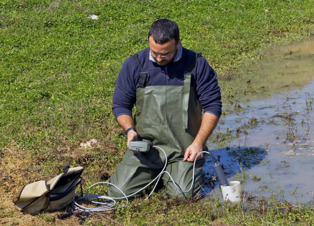 Water scientists often conduct field research.
